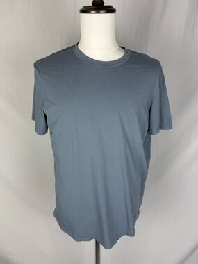 BUCK MASON PIMA CLASSIC TEE, MEN’S LARGE,BLUE